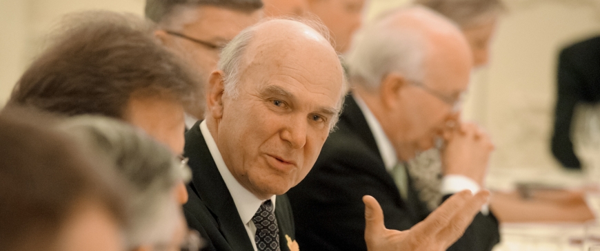 Dinner with Vince Cable
