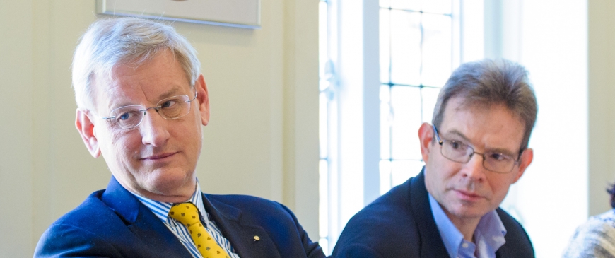 Roundtable with Carl Bildt, Swedish foreign minister