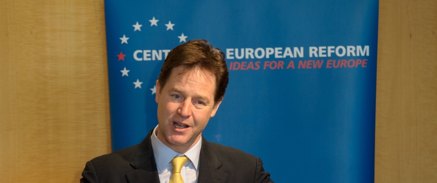 Nick Clegg tells Nigel Farage to work harder in Europe