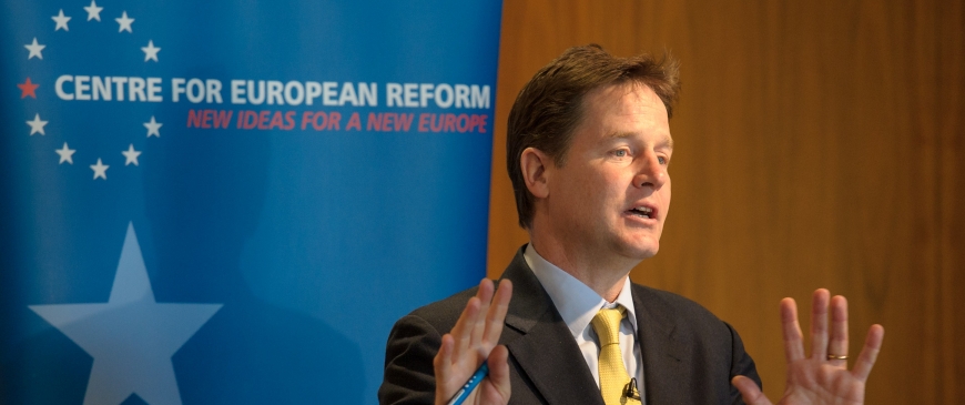 Nick Clegg and Nigel Farage trade blows