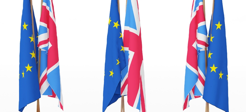 UK and EU flags