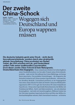 Der zweite China-Schock: Wogegen sich Deutschland und Europa wappnen müssen