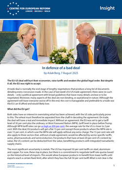 In defence of a bad deal