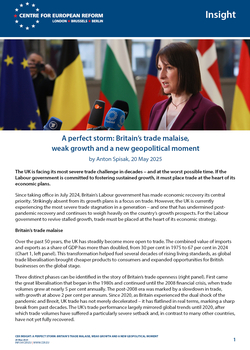 A perfect storm: Britain's trade malaise, weak growth and a new geopolitical moment