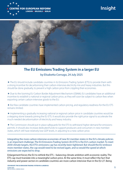 The EU Emissions Trading System in a larger EU