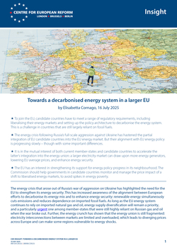 Towards a decarbonised energy system in a larger EU
