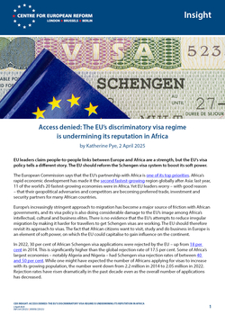 Access denied: The EU's discriminatory visa regime  is undermining its reputation in Africa