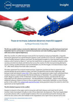 Truce or no truce, Lebanon deserves more EU support