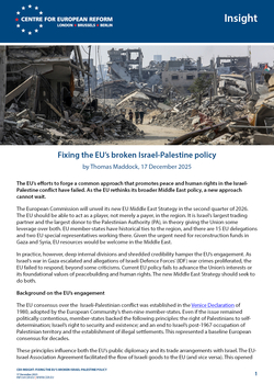 Fixing the EU's broken Israel-Palestine policy