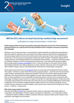Will the EU's reform of retail electricity markets help consumers?