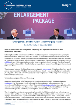 Enlargement and the rule of law: Diverging realities