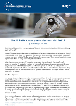 Should the UK pursue dynamic alignment with the EU?