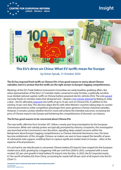 The EU's drive on China: What EV tariffs mean for Europe