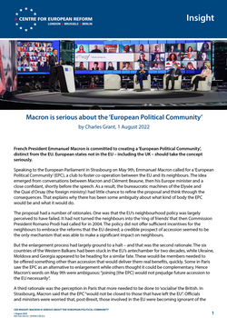 Macron is serious about the 'European Political Community'