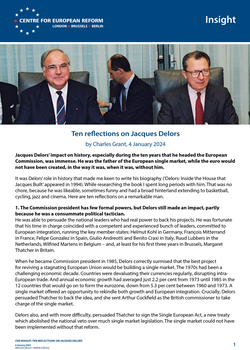 Ten reflections on Jacques Delors