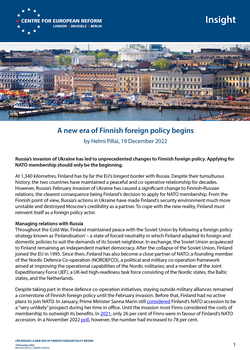 A new era of Finnish foreign policy begins