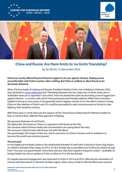 China and Russia: Are there limits to 'no limits' friendship?