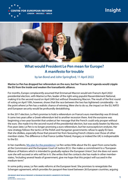 What would President Le Pen mean for Europe? A manifesto for trouble