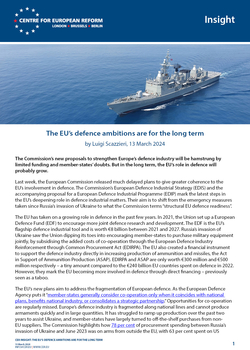 The EU's defence ambitions are for the long term