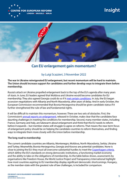 Can EU enlargement gain momentum?