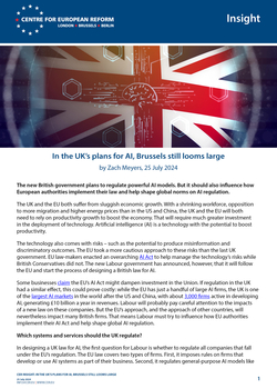 In the UK's plans for AI, Brussels still looms large
