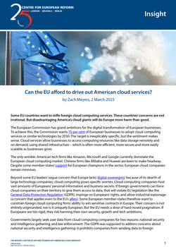 Can the EU afford to drive out American cloud services?