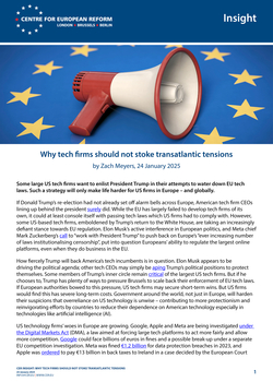 Why tech firms should not stoke transatlantic tensions