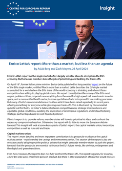 Enrico Letta's report: More than a market, but less than an agenda