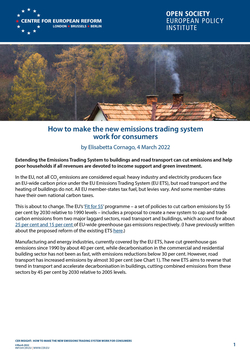 How to make the new emissions trading system work for consumers