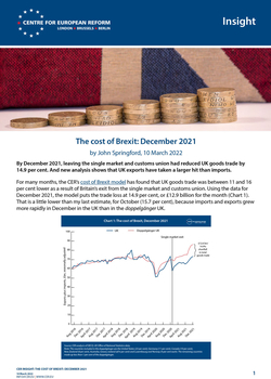 The cost of Brexit: December 2021