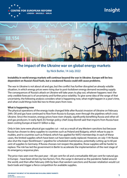 The impact of the Ukraine war on global energy markets