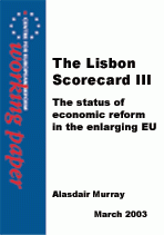 The Lisbon scorecard III
