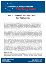 The EU constitutional treaty