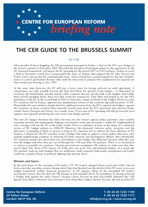 The CER guide to the Brussels summit