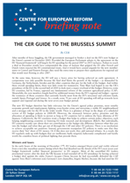 The CER guide to the Brussels summit