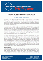 The EU-Russia energy dialogue