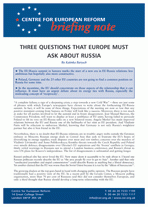 Three questions that Europe must ask about Russia