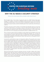 Why the EU needs a security strategy