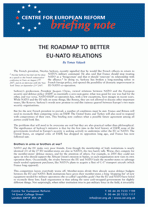 The roadmap to better EU-NATO relations