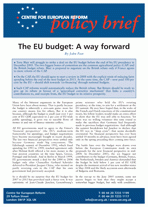 The EU budget: A way forward