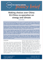 Making choices over China: EU-China co-operation on energy and climate