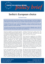 Serbia's European choice