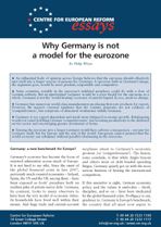 Why Germany is not a model for the eurozone