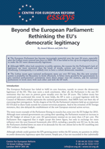 Beyond the European Parliament: Rethinking the EU's democratic legitimacy