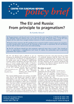 The EU and Russia: From principle to pragmatism