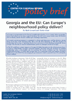 Georgia and the EU: Can Europe's neighbourhood policy deliver?