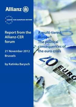 A multi-tier Europe? The political consequences of the euro crisis
