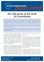 The CER guide to the draft EU constitution