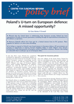 Poland's U-turn on European defence: A missed opportunity?